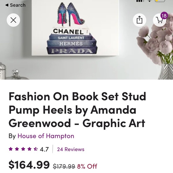 Designer art on canvas - Picture 2 of 2